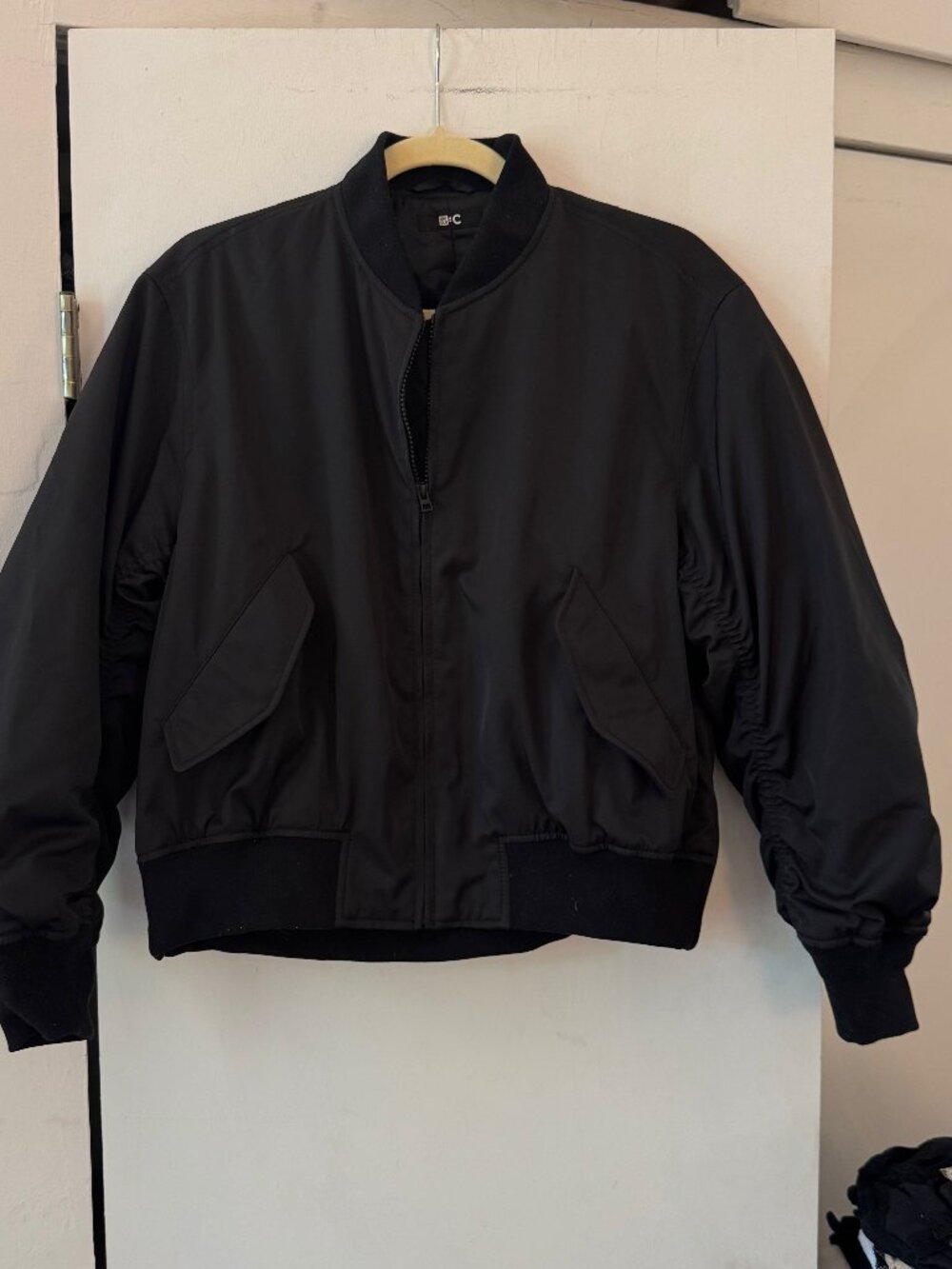 Uniqlo C Black Bomber Jacket XS